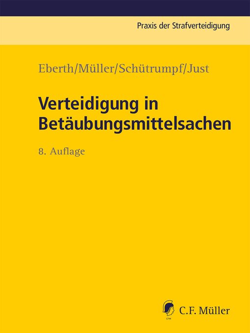 Title details for Verteidigung in Betäubungsmittelsachen by Alexander Eberth - Wait list